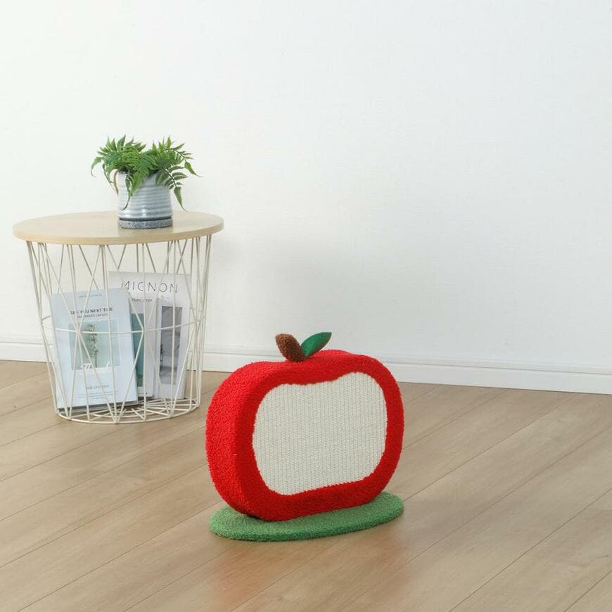 出所:ホームセンター通販コメリドットコム Petami ブラシ付きキャット爪とぎ りんご