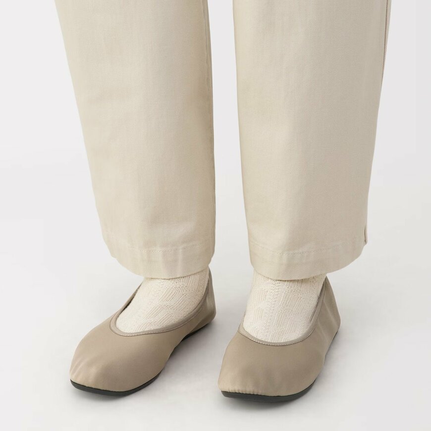 無印良品公式　婦人　撥水フラットバレエシューズ