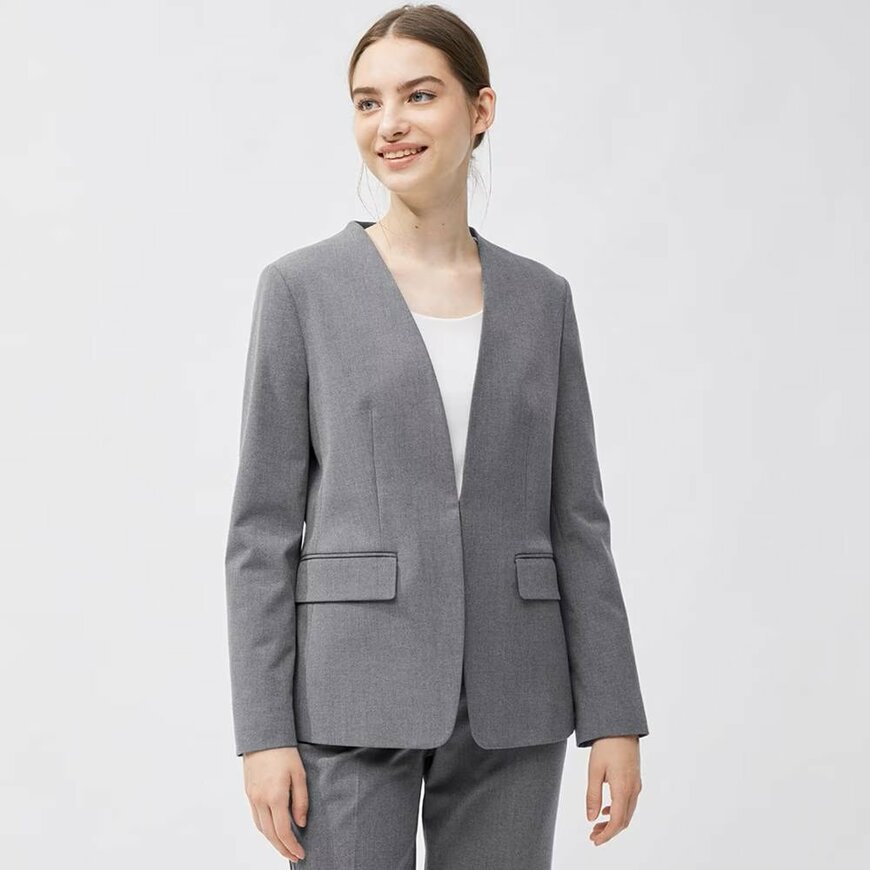 GU公式オンラインストア「ウォッシャブルノーカラージャケットZ＋EC」