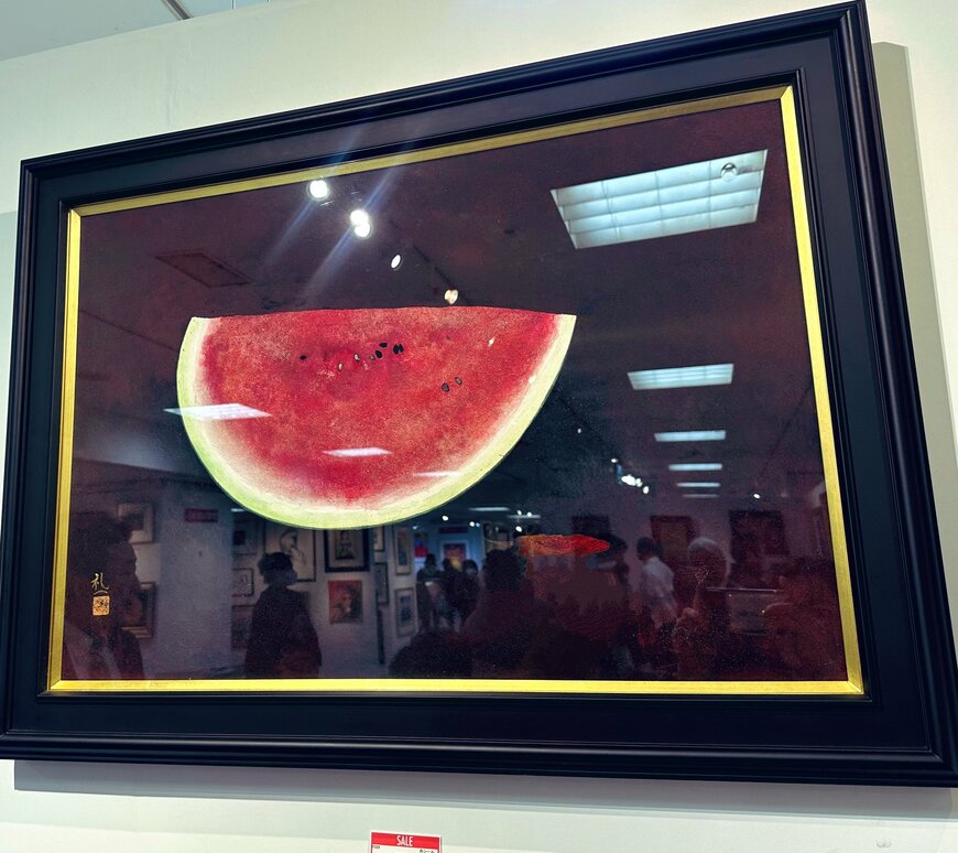 思わず見惚れたスイカの絵