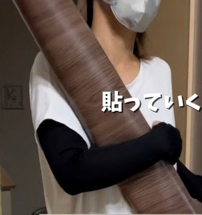 使用する木目柄リメイクシート