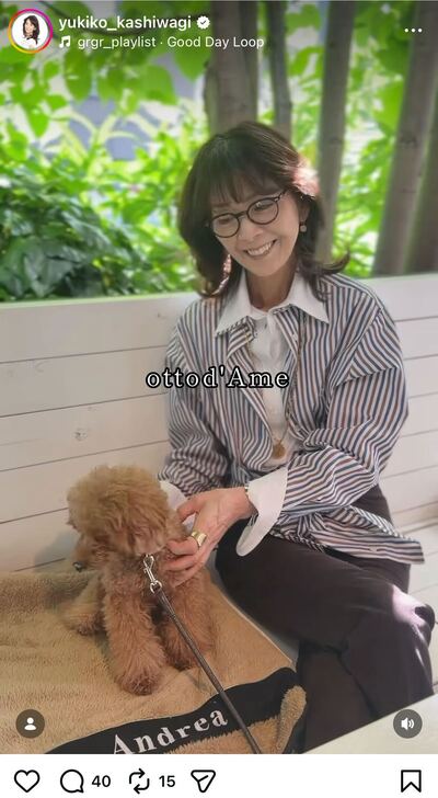 柏木由紀子のInstagram投稿