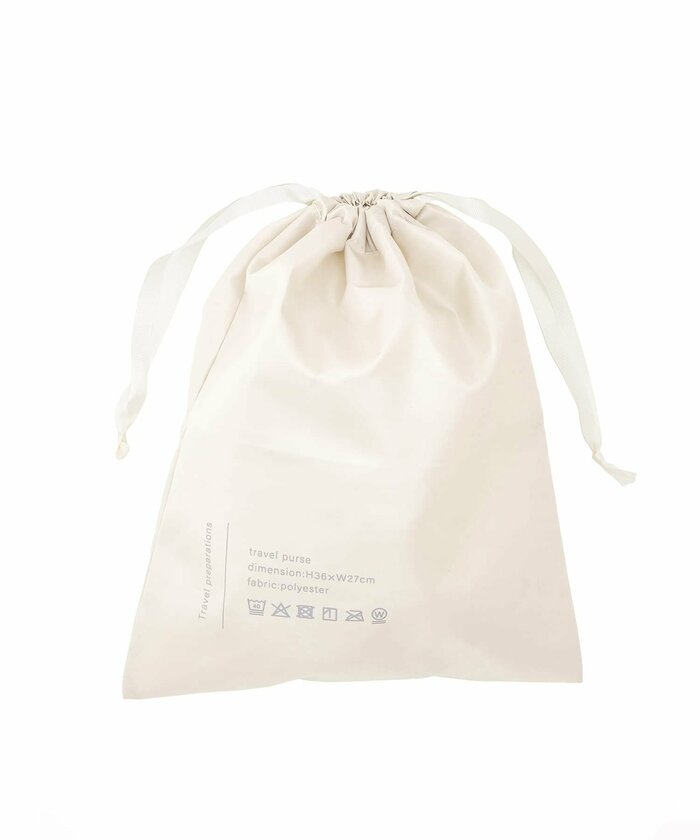 巾着はランドリーポーチにもなります