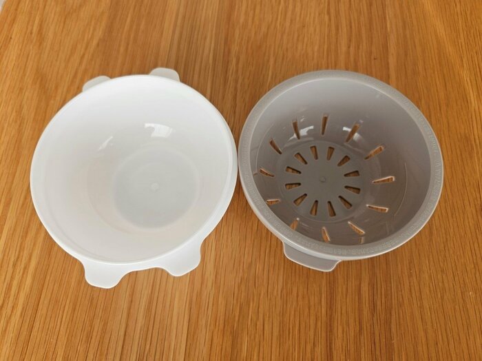 本体のボールとザルの2層構造