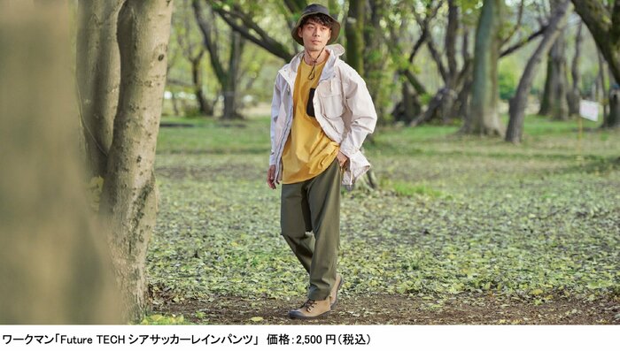 ワークマン FutureTECHシアサッカーレインパンツ