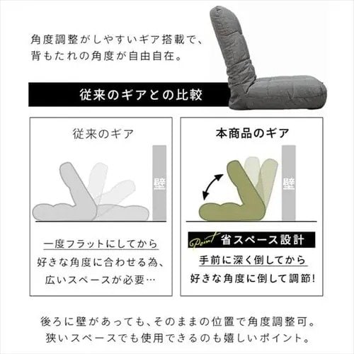 その日の姿勢に合わせて調整できるのがうれしいところ