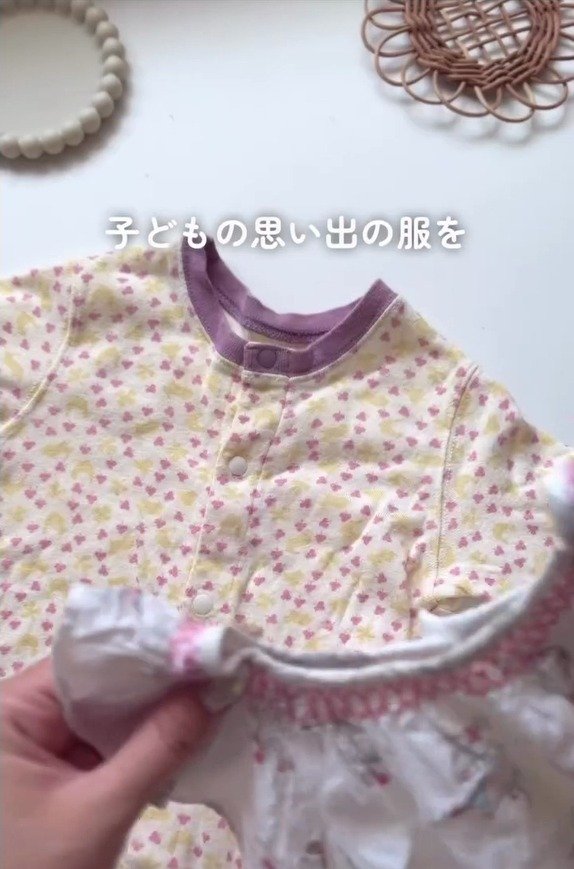 好きな布と思い出の服が「写真立て」に変身 子どもの写真を飾るフォトフレームDIY