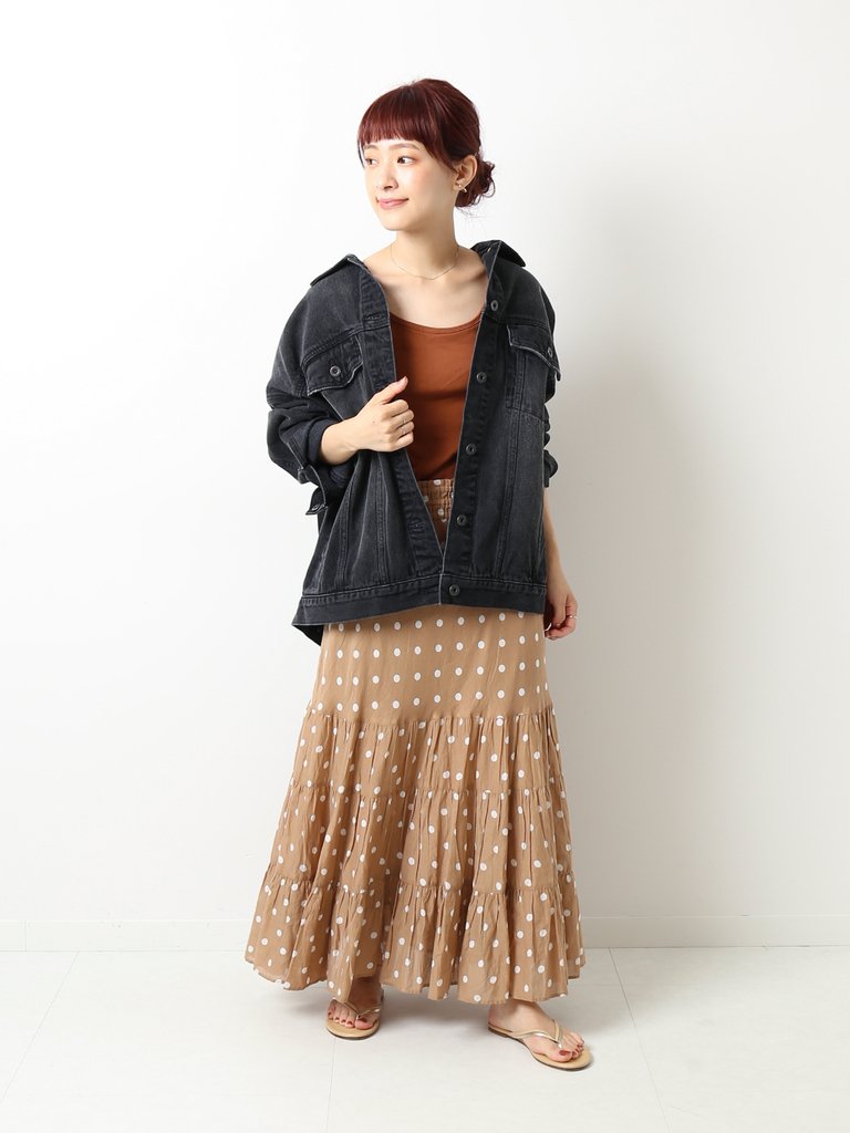 ne Quittez pas - Spick&Span別注ドットマキシスカート ￥14,300