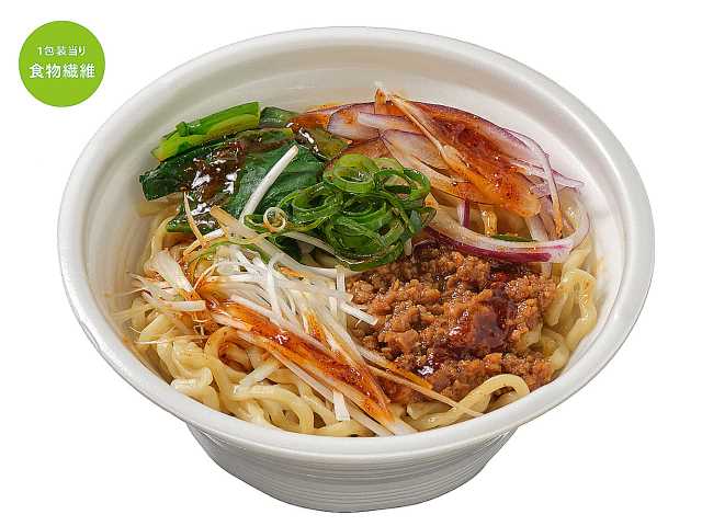 セブン-イレブンの新商品：みらいデリ汁なし担々麺　大豆ミート使用