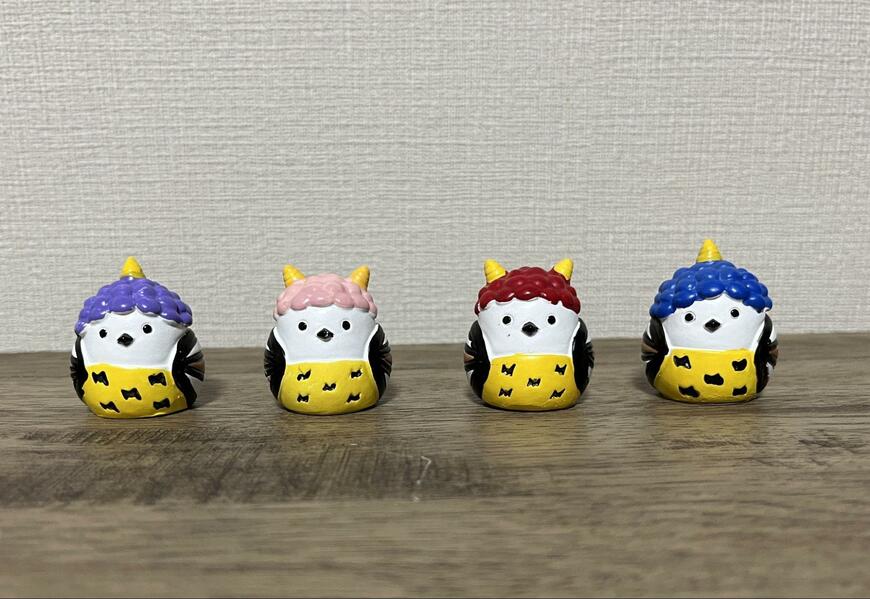 キャンドゥ、リトルフレンド ツノ1本鬼 シマエナガ・リトルフレンド ツノ2本鬼 シマエナガ画像