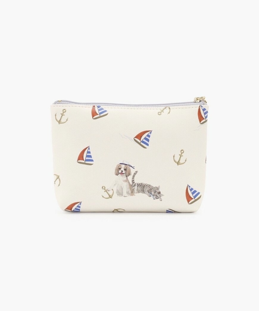 アフタヌーンティー公式 イニシャルダブルポーチ