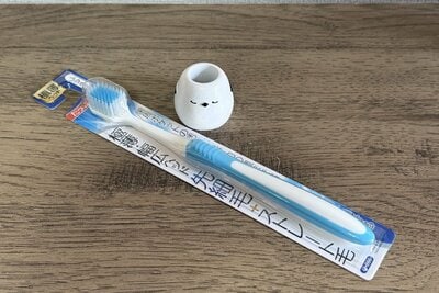 セリア、歯ブラシスタンド シマエナガ型写真