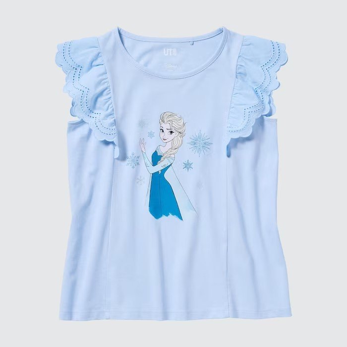 ユニクロ、エルサ〈アナと雪の女王〉グラフィックTシャツ商品画像