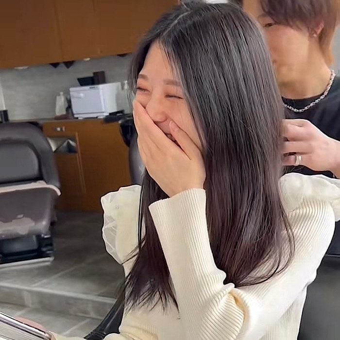 【海外留学】日本を発つ前にバッサリ短くしたい女性→“可憐な仕上がり”に笑顔こぼれる