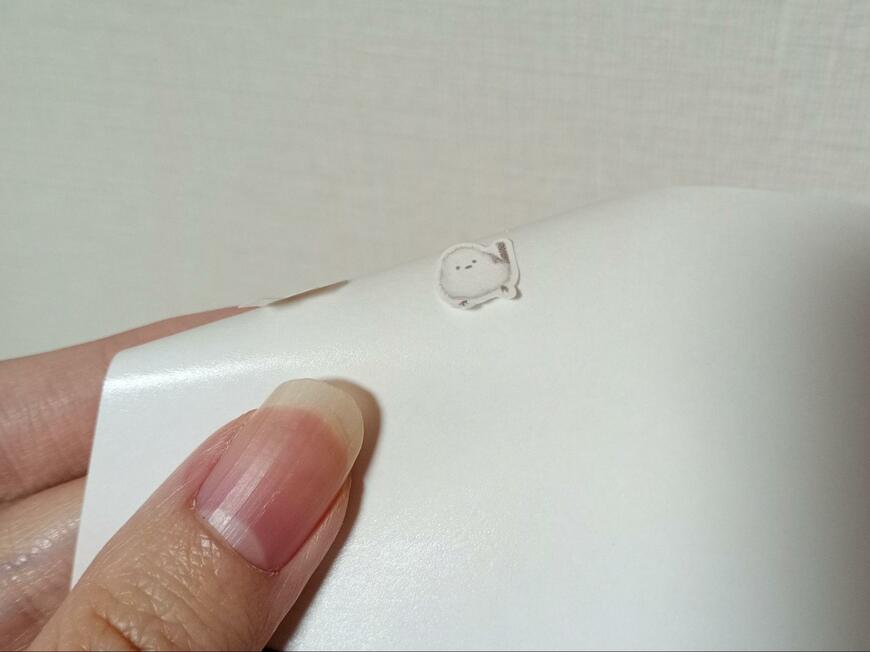 筆者撮影（セリア、剥離紙シート 12枚）