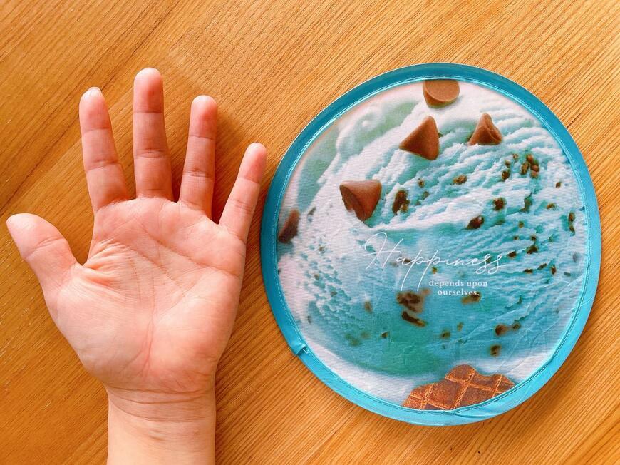 折りたたみうちわ(アイス、チョコミント)
