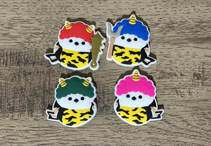 キャンドゥ、マグネットコレクション PVC製 鬼シマエナガ形状 2P画像