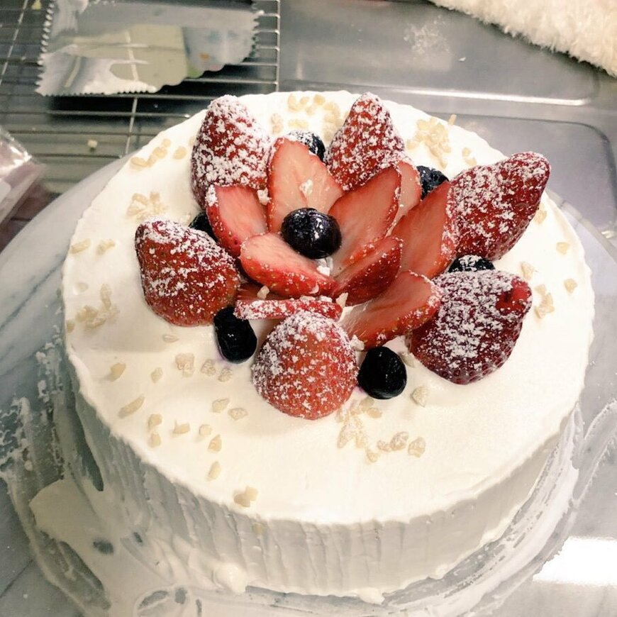 手作りしたケーキ