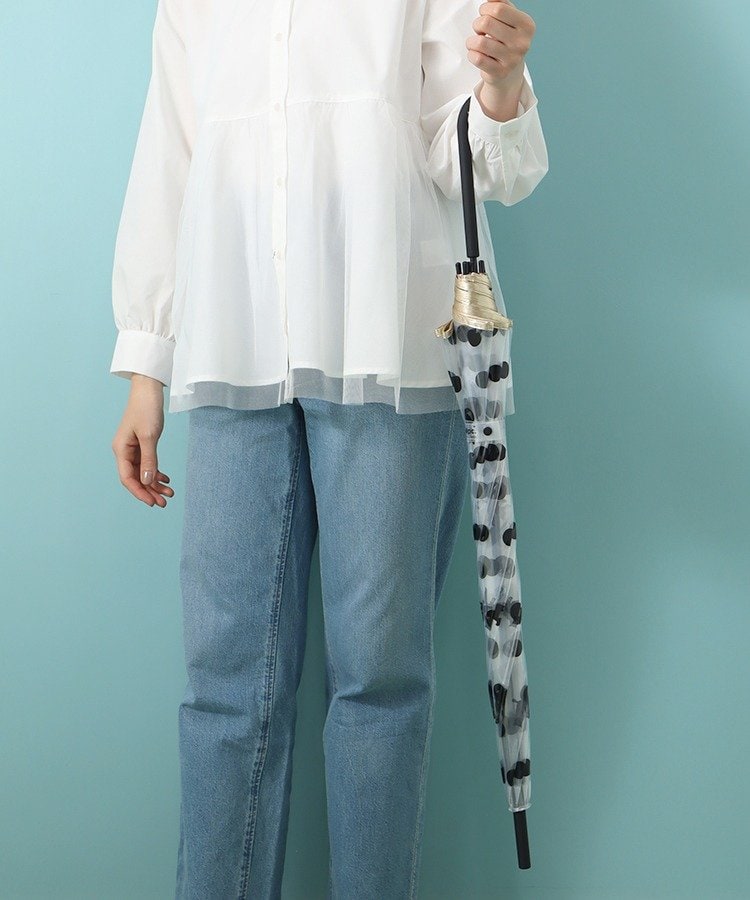 ブルーブルーエ公式　アンブレにゃんドット雨長傘