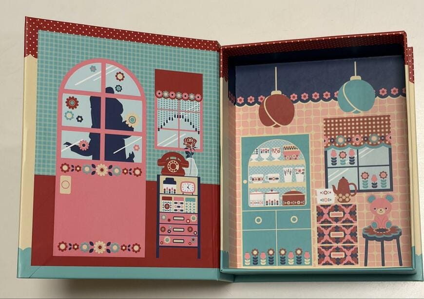 キャンドゥ、ブック型ボックス M リカちゃん レトロポップの画像