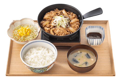 吉野家の新商品:鉄板牛焼肉定食