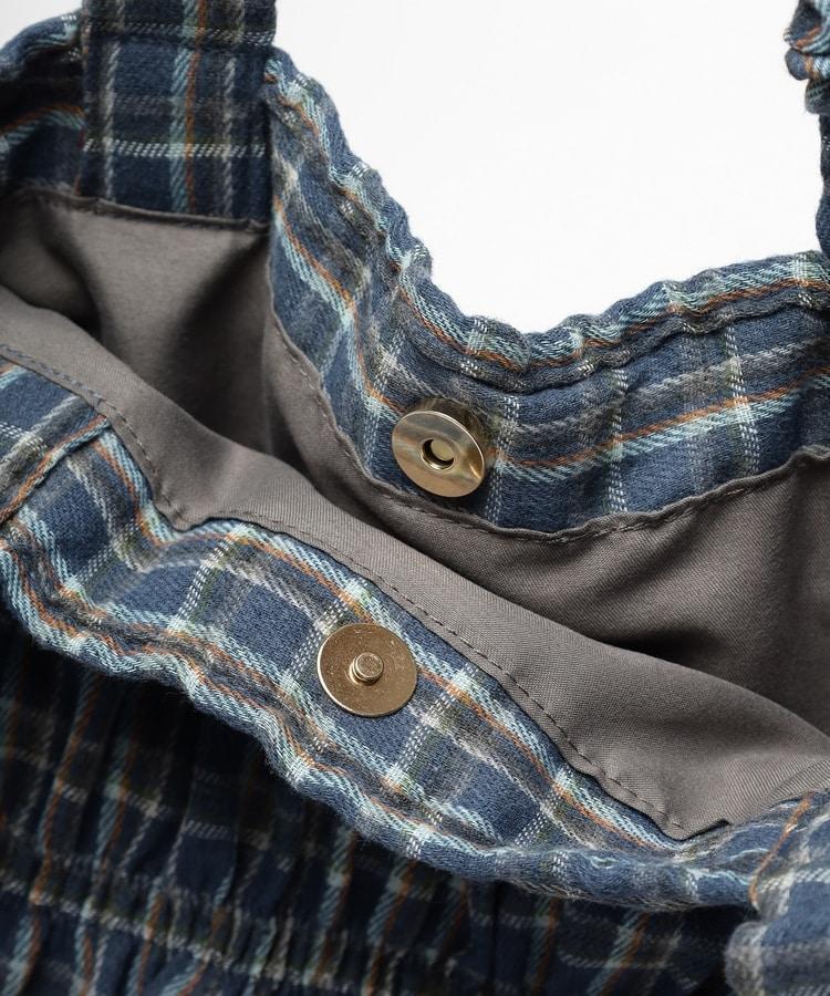 出所：ハニーズ公式オンラインストア チェック柄ギャザートート