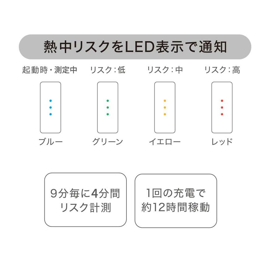 出所：ワークマン公式オンラインストア 暑熱バンド（アラート機能付き）