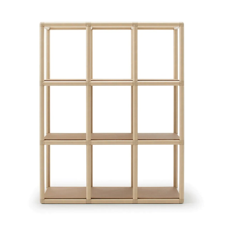 出所：無印良品 紙管ラック　3段×3列