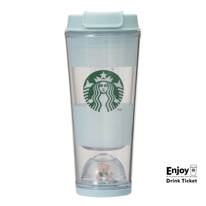 gelato pique ベアスノードームボーダータンブラー ミントグリーン 355ml