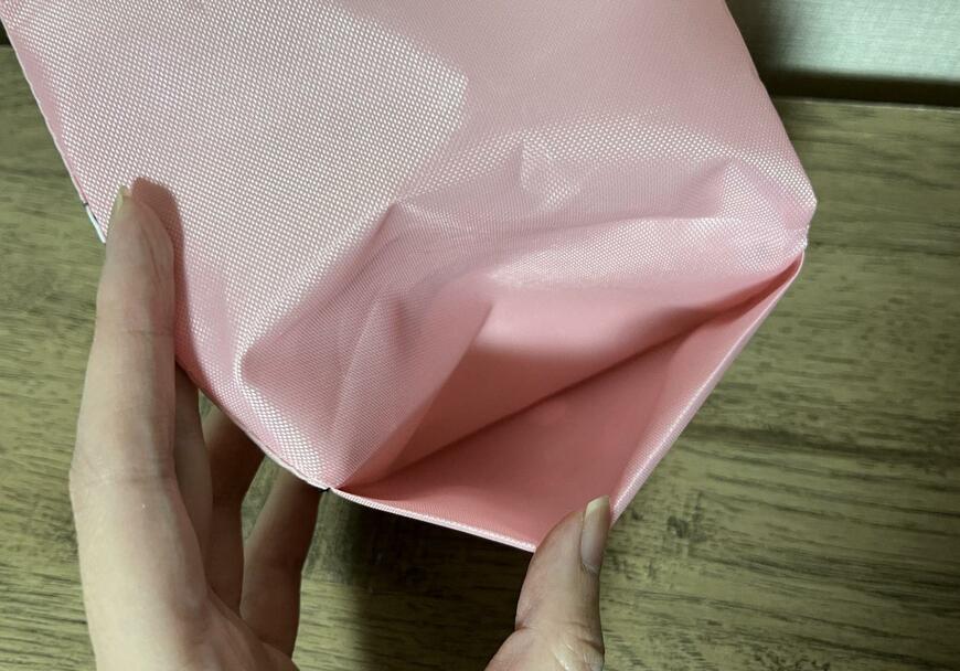 セリア、ポケットポーチ ティッシュケース付き シマエナガ