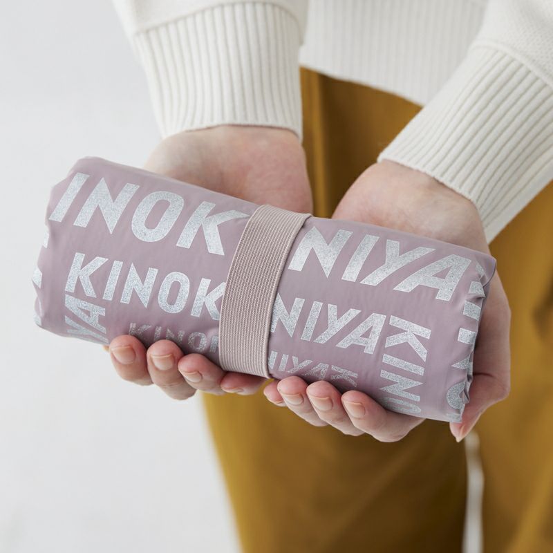 紀ノ国屋公式 まとまる保冷バッグ ラテ(ロゴ:ラメあり) 画像