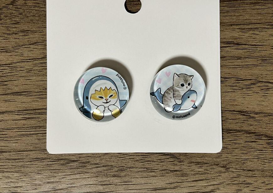 セリア、mofusandぷくっとマグネット2P画像