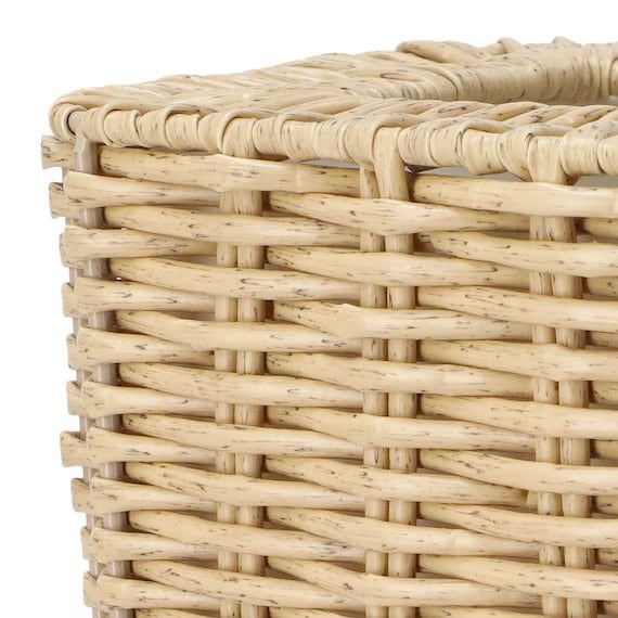 ニトリ公式　ラタン風 編み込み ダストボックス