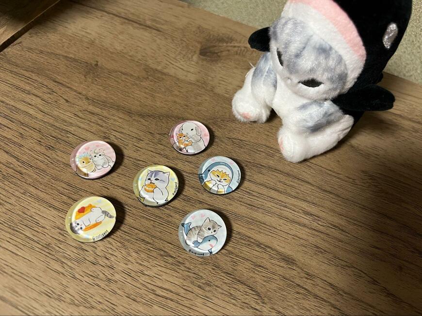 セリア、mofusandぷくっとマグネット2P画像