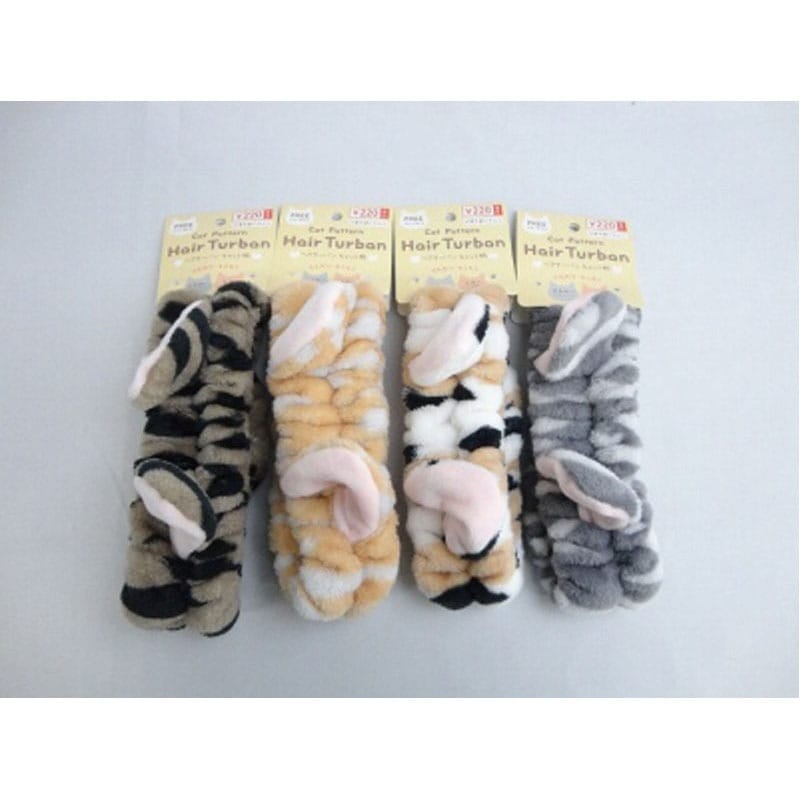 キャンドゥ 「ヘアーターバン 猫耳キャット柄」