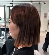 【イメージ激変】縮毛矯正×ぱつっとカットで朝がラクな理想のボブに変身