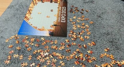 写真 | 「大阪・関西万博」大屋根リングのジグソーパズルに思わず