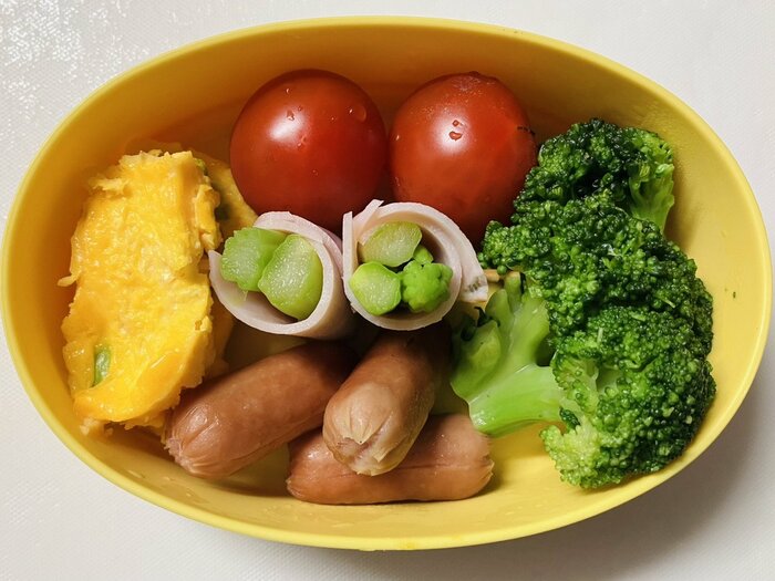 お弁当箱に詰めたらおかずの完成！