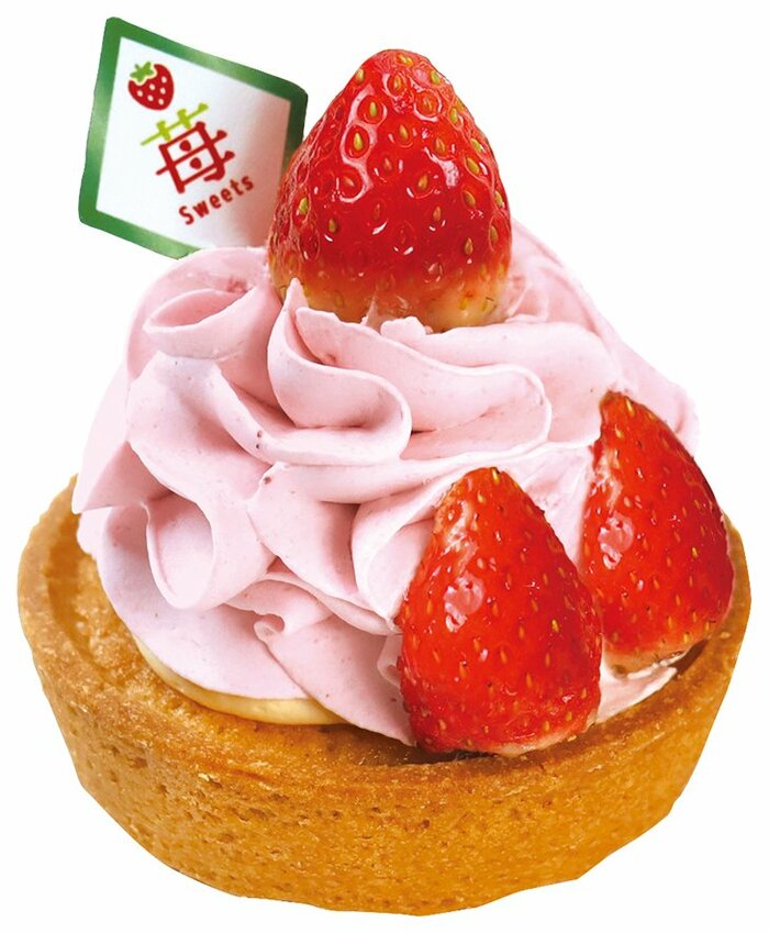 花びらのような絞りが華やかなタルトです。