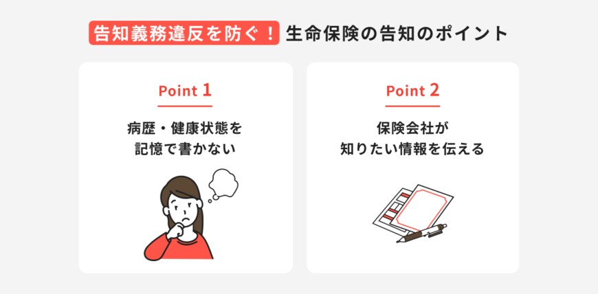 出所：ほけんのコスパ「生命保険の告知のポイント」