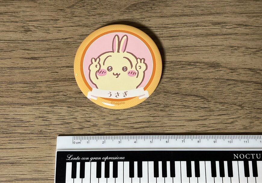 筆者撮影（キャンドゥ、ちいかわ 缶バッジ＆カバーセット）