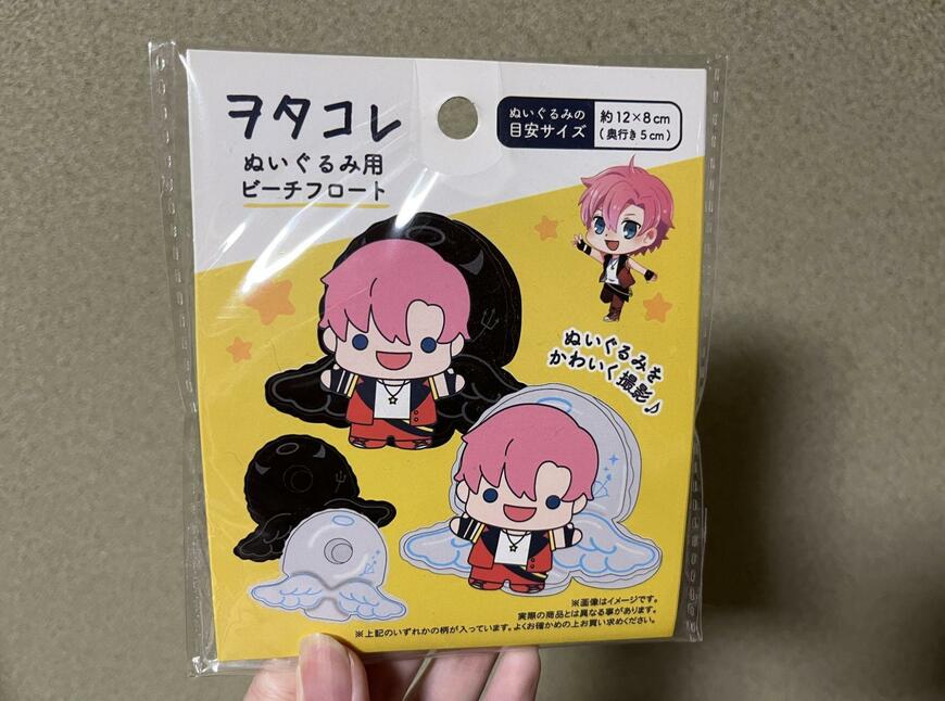 筆者撮影（セリア、ぬい用ビーチフロート ヲタコレ）