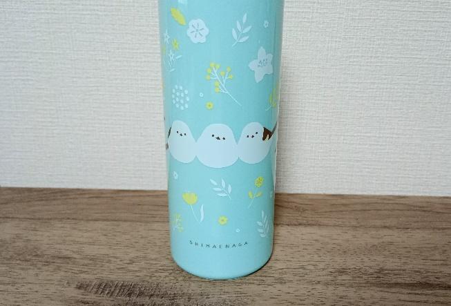 筆者撮影（セリア、ウォーターボトル 500ml シマエナガ）