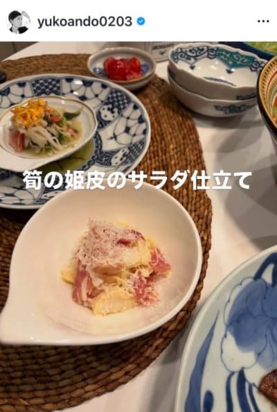 出所：安藤優子のInstagram（＠yukoando0203）参照日：2026年5月7日