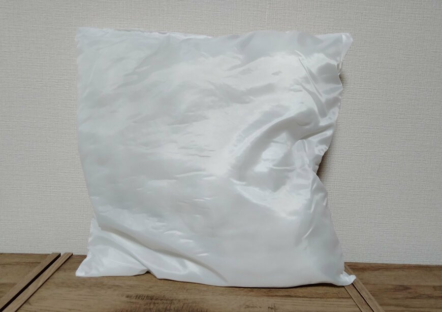 筆者撮影（セリア、ヌードクッション40cm×40cm）