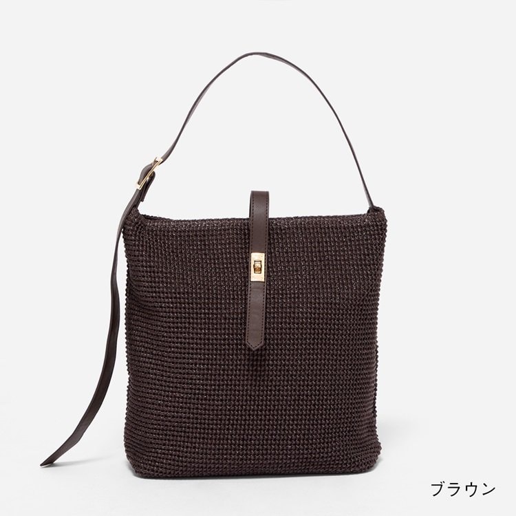 KEYUCA(ケユカ)公式通販サイト 合皮コンビ縦型トートバッグMの画像