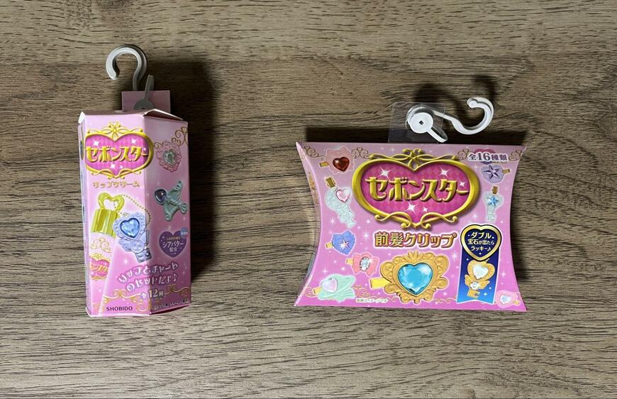 しまむら、セボンスター リップクリーム／前髪クリップ筆者撮影写真