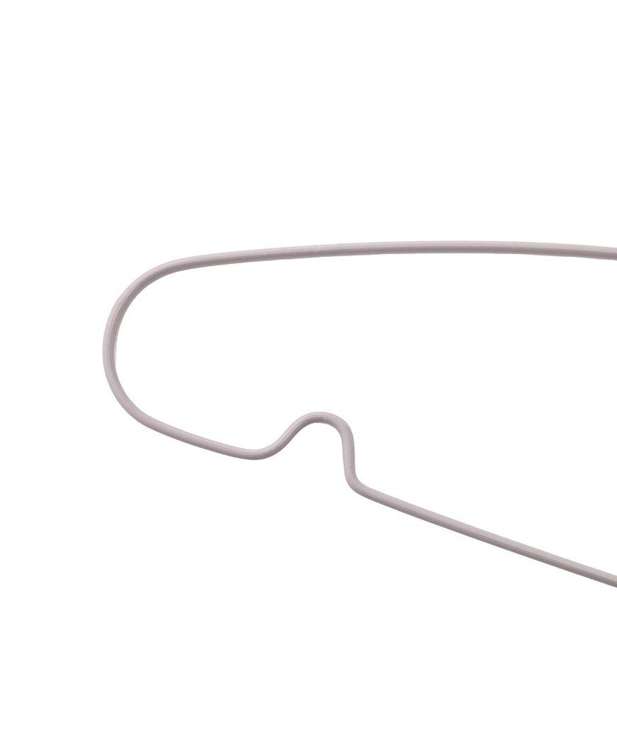 衣類が滑り落ちるのを防ぐ、滑り止め加工がついたハンガー