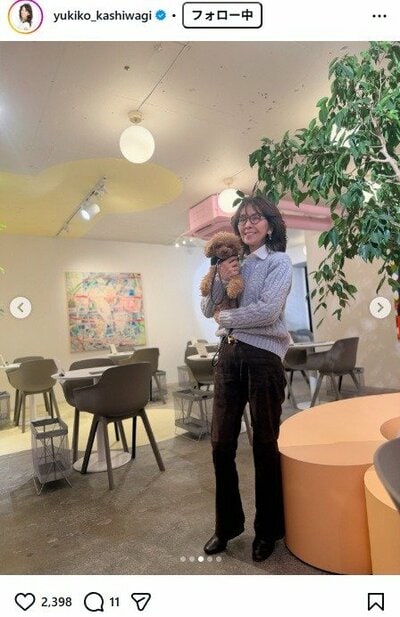 柏木由紀子のInstagram投稿