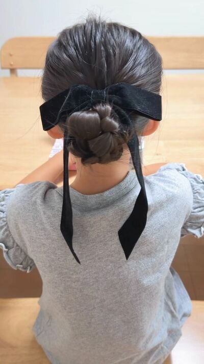 華やかなまとめ髪の完成